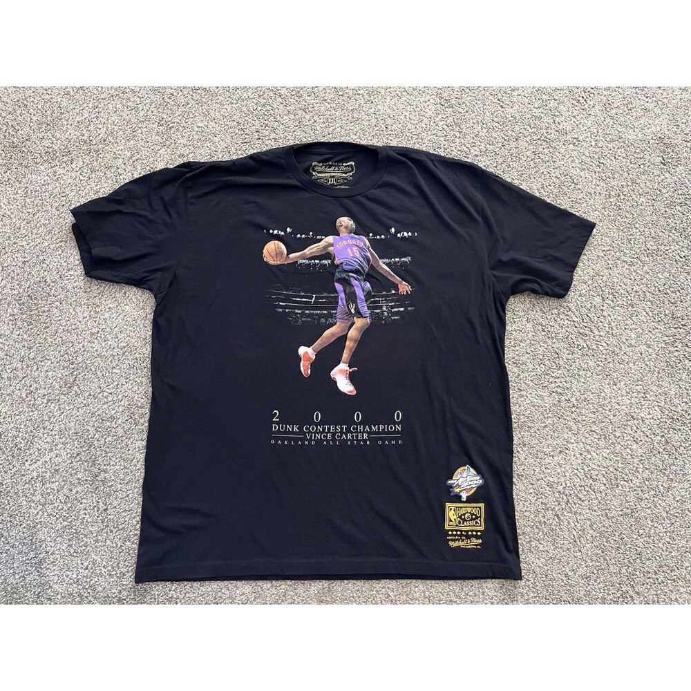 NWT Mitchell & Ness Vince Carter 2000 Slam Dunk Contest Champion Tee Size 2XL
